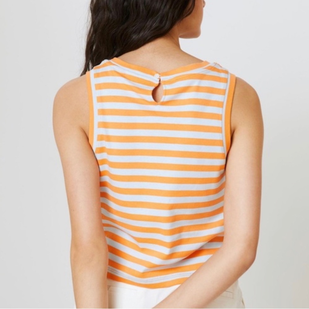 Anthropologie Maeve cropped stripe tank!